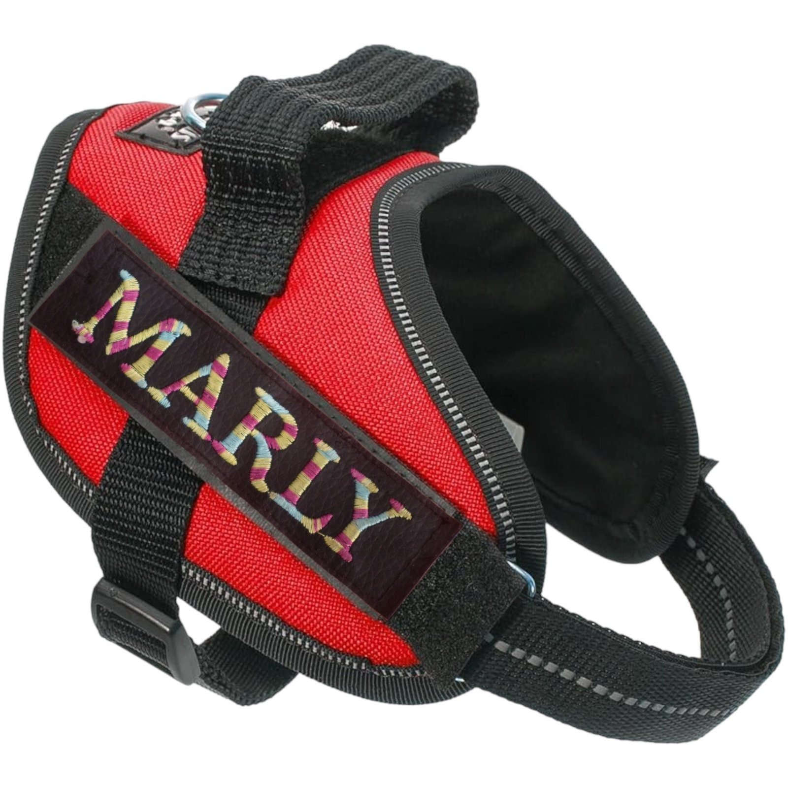 Dog harness labels personalized