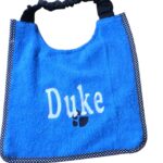 Dog bib brand new with name DUKE and paw - large size