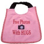 Free photos with hugs dog bib