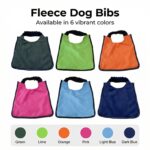 Fleece plain dog bib - choose size & colours