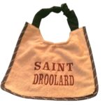 Personalized Dog Bib for Drooling Dogs – Waterproof, Adjustable, with Funny ‘SAINT DROOLAND’ Embroidery