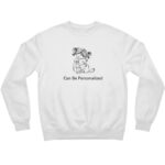 Personalised Girl Hugging Dog Sweatshirt – Embroidered Pet Lover Jumper UK | Custom Name Option